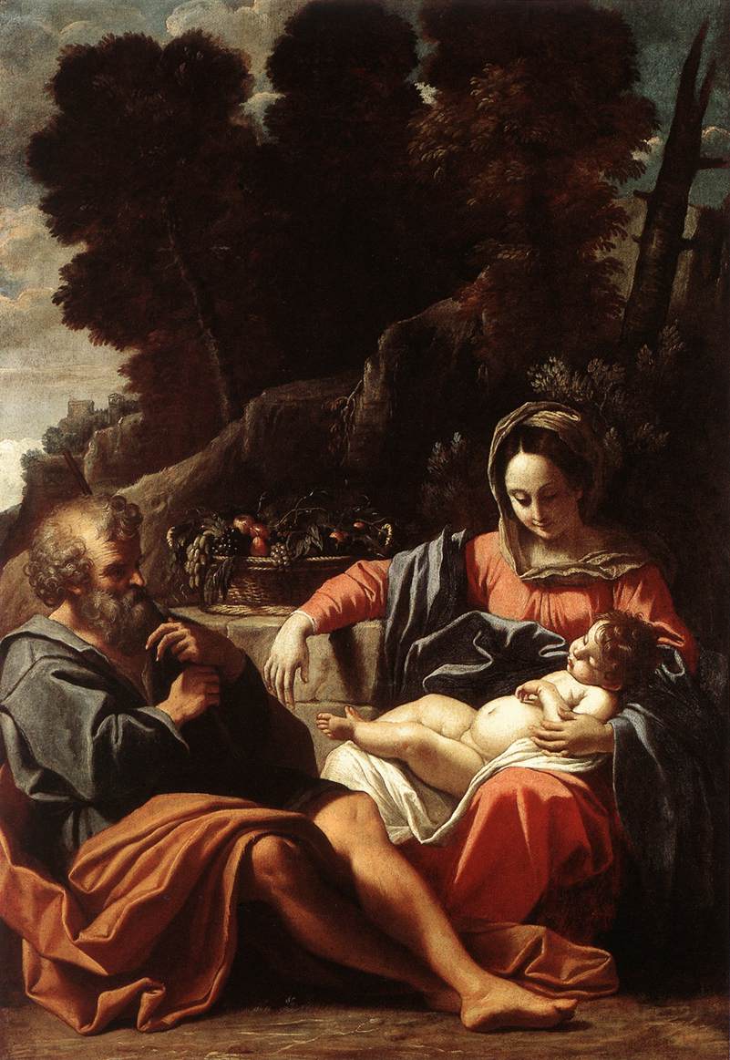 .《The Holy Family》西斯Badalocchio Sisto意大利画家、雕刻家