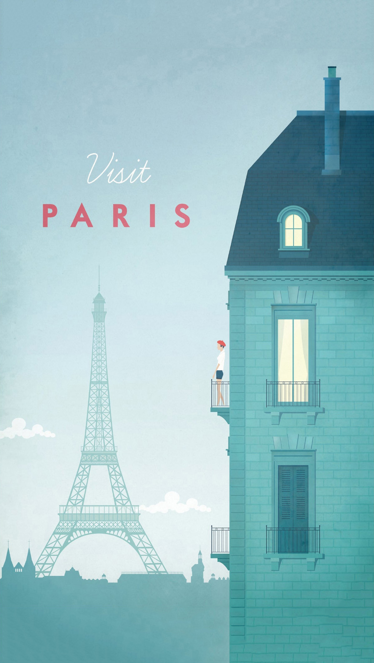 Visit Paris - 法国插画师 Henry Rivers 城市系列作品：巴黎