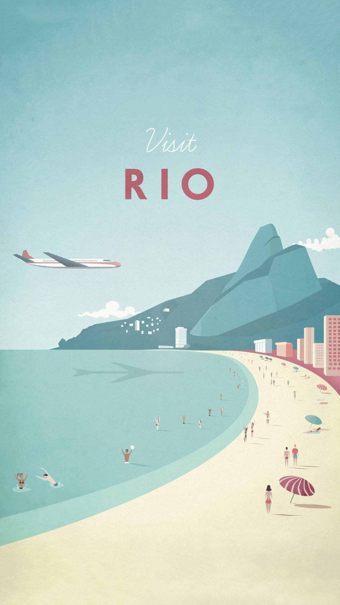 Visit Rio - 法国插画师 Henry Rivers 城市系列作品：里约热内卢