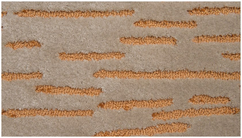 FRATO 现代植物丝制成矩形地毯