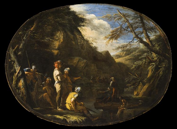 .Landscape with Armed Men