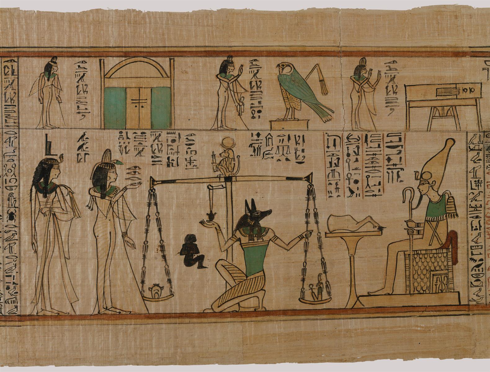 Weighing of the Heart (Book of the Dead for the Singer of Amun, Nany), c.1050