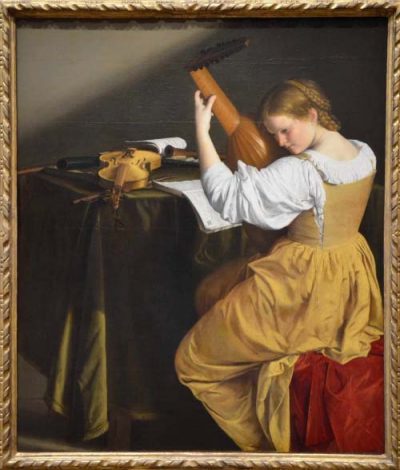 《鲁特琴弹奏者》lute player 130x144 1626 布面油画 oil on canvas