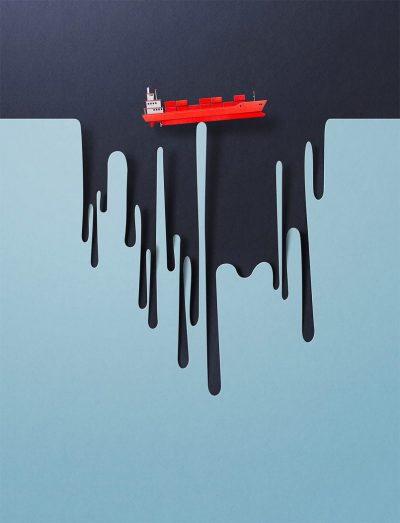 New Paper Cut Style Illustrations by Eiko Ojala