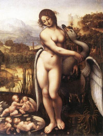 .《Leda and the Swan》Cesare da Sesto