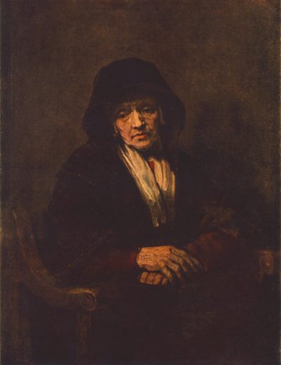 《Portrait of an Old Woman》伦勃朗·哈尔曼松·凡·莱因