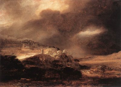 《Stormy Landscape》伦勃朗·哈尔曼松·凡·莱因