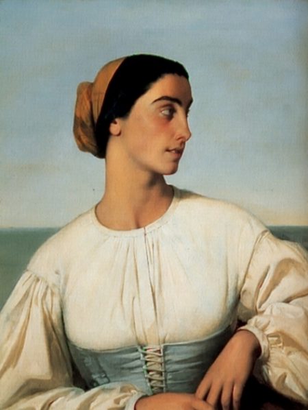 .《Woman from St. Jean de Luz》Eugène-Emmanuel Amaury-Duval