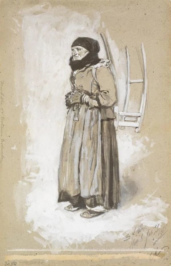 《老妇人》1881年