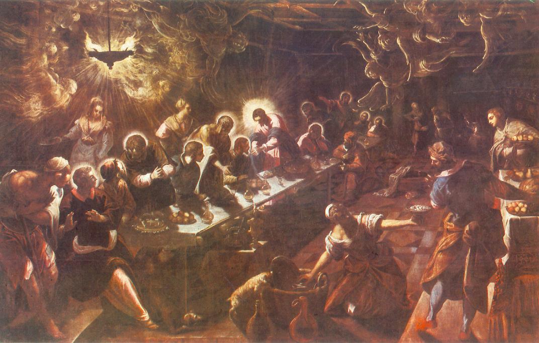 .意大利画家-丁托列托（Tintoretto）The Last Supper 1